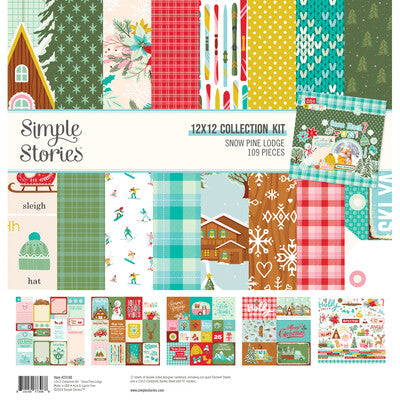 Simple Stories, Snow Pine Lodge Paper Pack