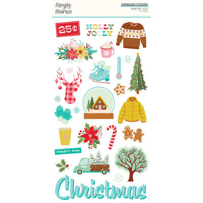 Simple Stories, Snow Pine Lodge; Chipboard Stickers