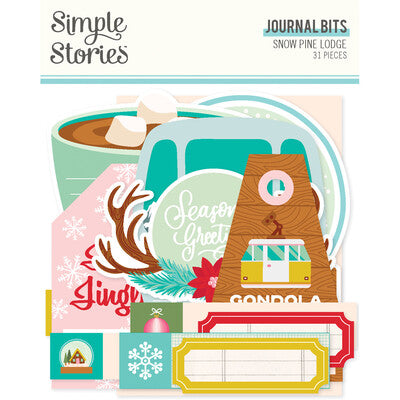 Simple Stories, Snow Pine Lodge; Journal Bits