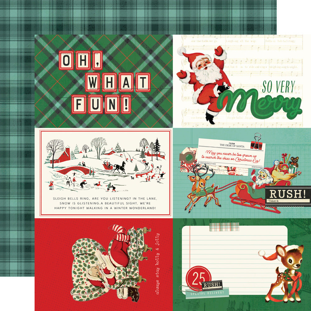 Simple Stories;  Simple Vintage Holly Jolly; 4 x 6 Elements