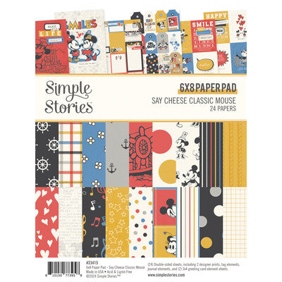 Simple Stories; Say Cheese Classic Mouse 6 x 8 Paper Pad