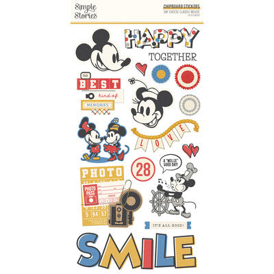 Simple Stories; Say Cheese Classic Mouse Chipboard Stickers