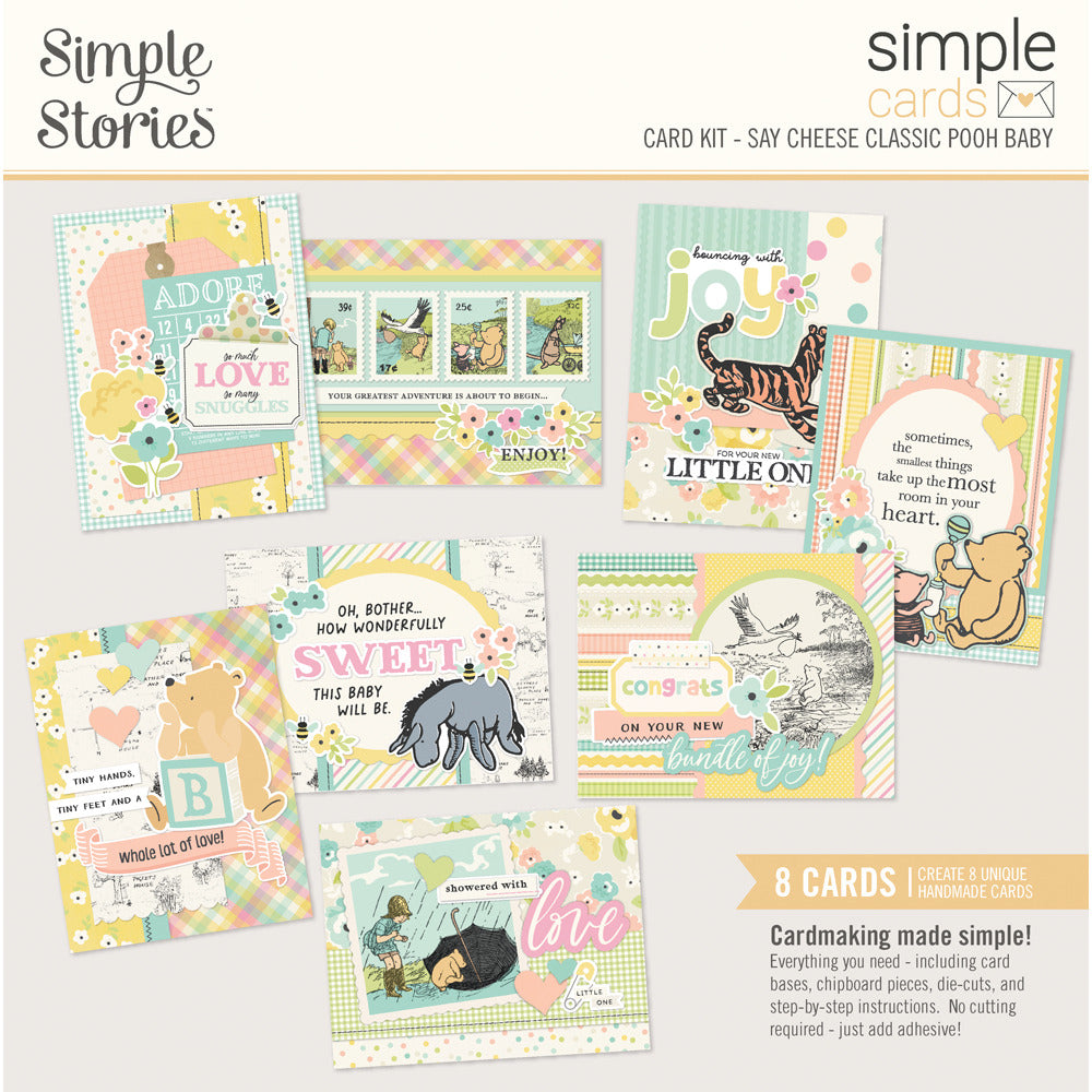Simple Stories, Simple Cards Card Kit, Say Cheese Classic Pooh Baby