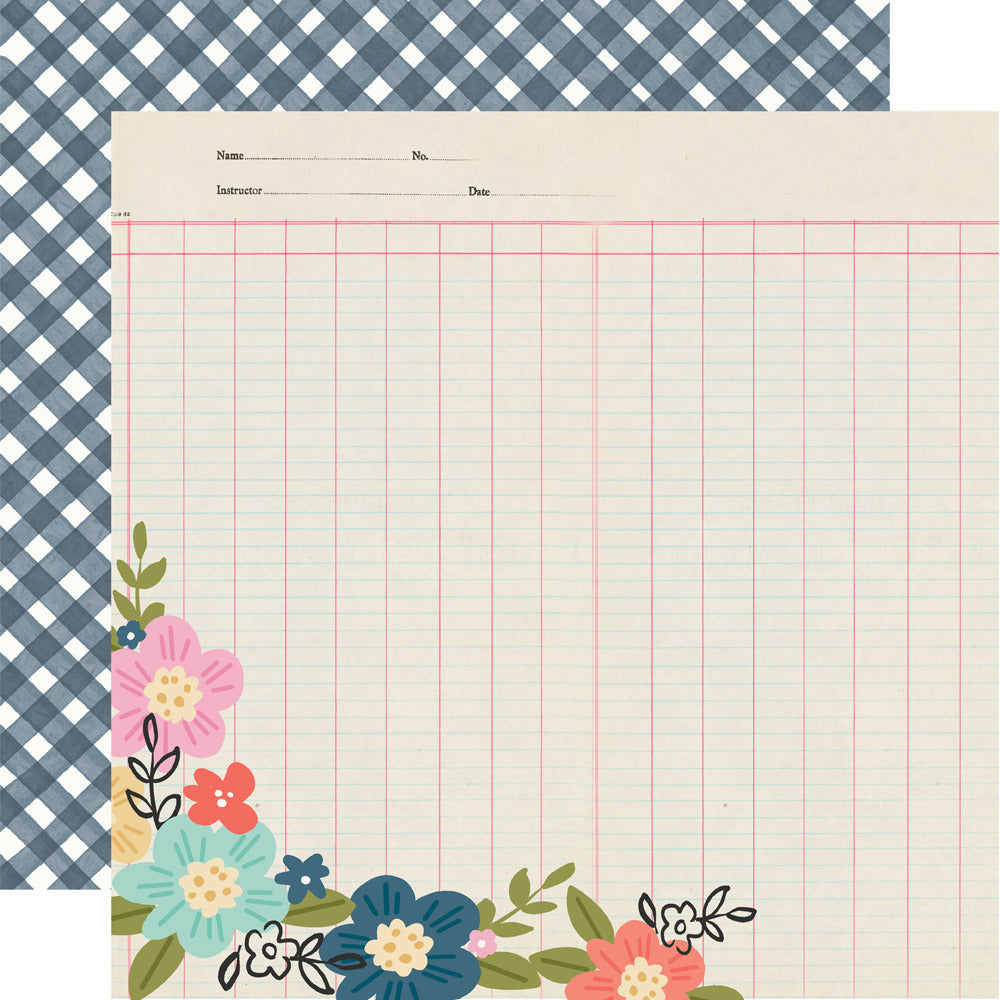 Simple Stories, 12X12 Patterned Paper, Take Note - Just A Little Note