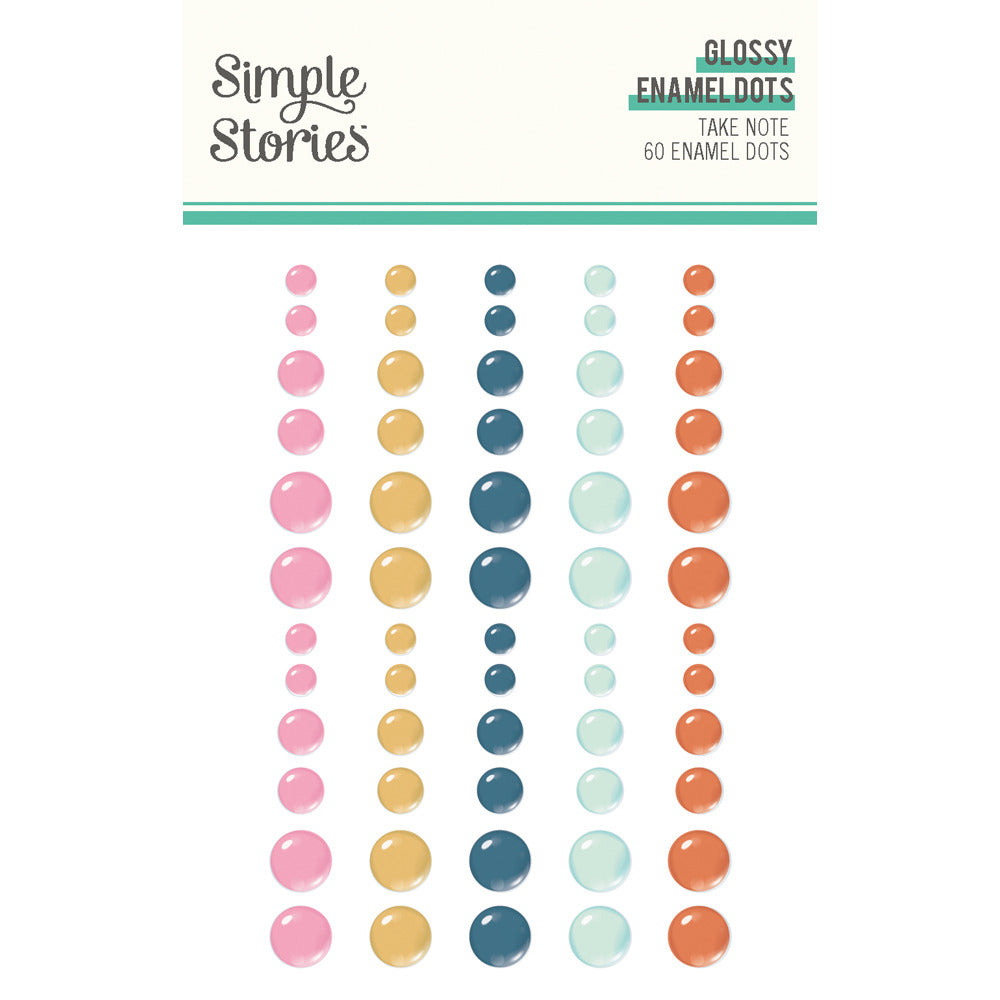 Simple Stories, Glossy Enamel Dots, Take Note  Pre-order