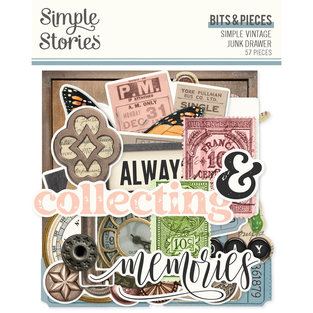 simple Stories, Bits & Pieces, Simple Vintage Junk Drawer Pre-order