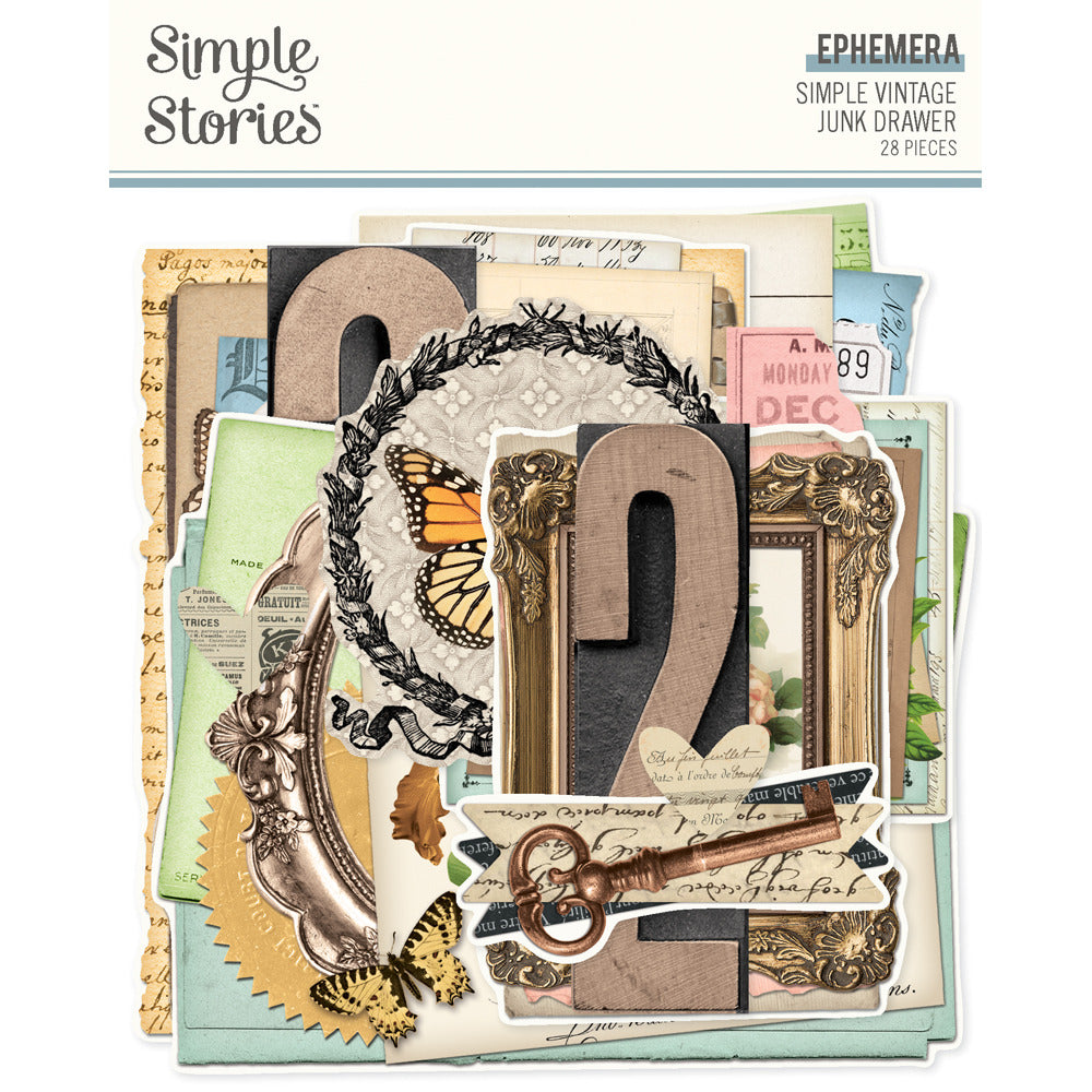 Simple Stories, Ephemera, Simple Vintage Junk Drawer Pre-order