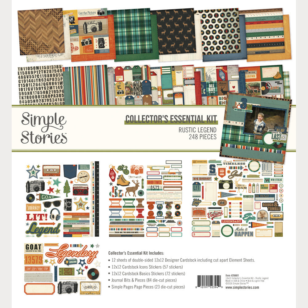 Simple Stories, Rustic Legend Collector's Essential Kit