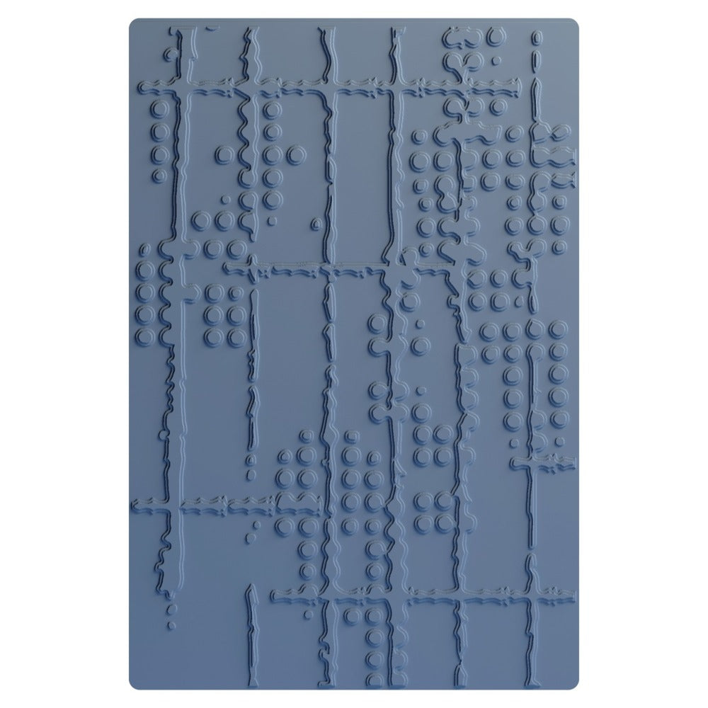 Sizzix, Multi-Level Embossing Folder, Dot Matrix