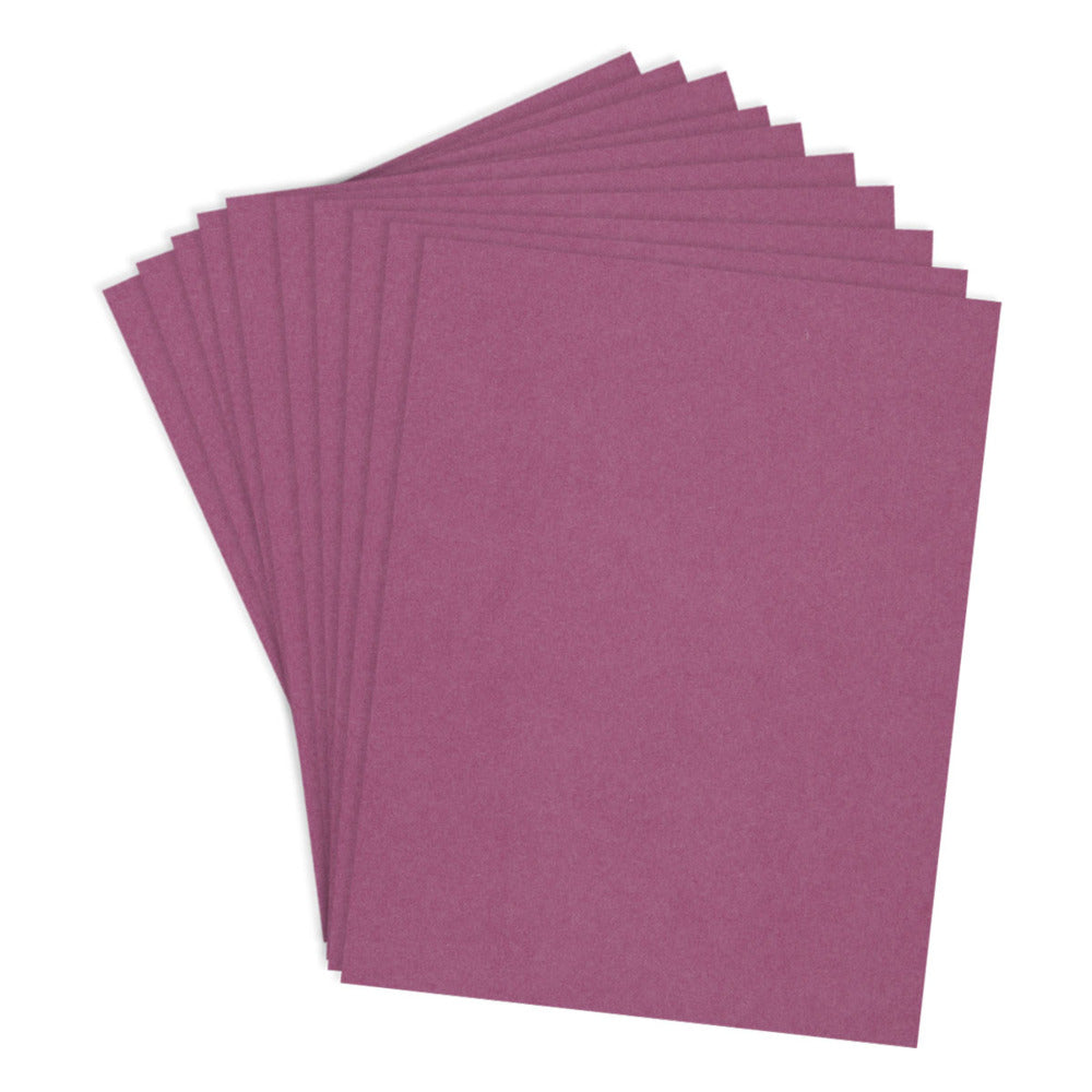 Spellbinders, ColorWheel Cardstock, Mulberry,  8.5x11, Pkg of 10 sheets