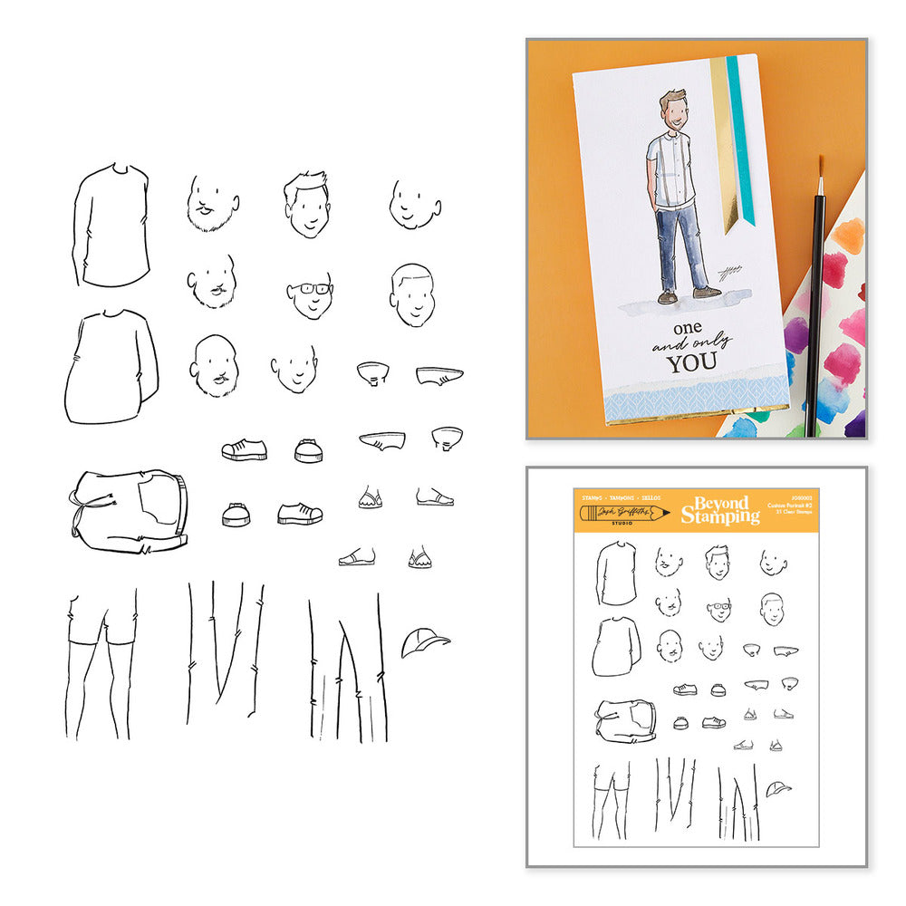 Spellbinders,Clear Stamp, Beyond Stamping Custom Portrait #2 Pre-order