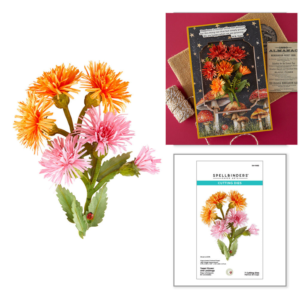 Spellbinders,Die, Tassel Flower and Ladybugs Pre-order