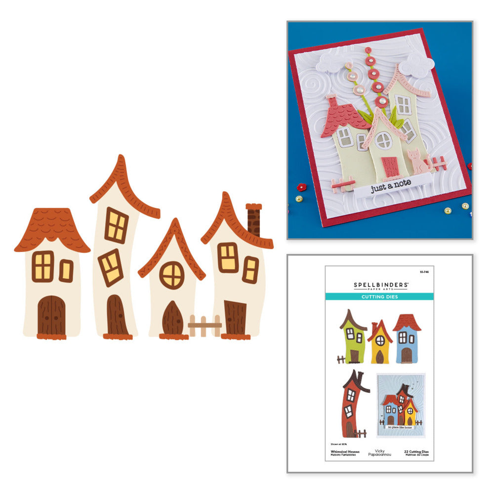 Spellbinders, Whimsical Houses Die cut