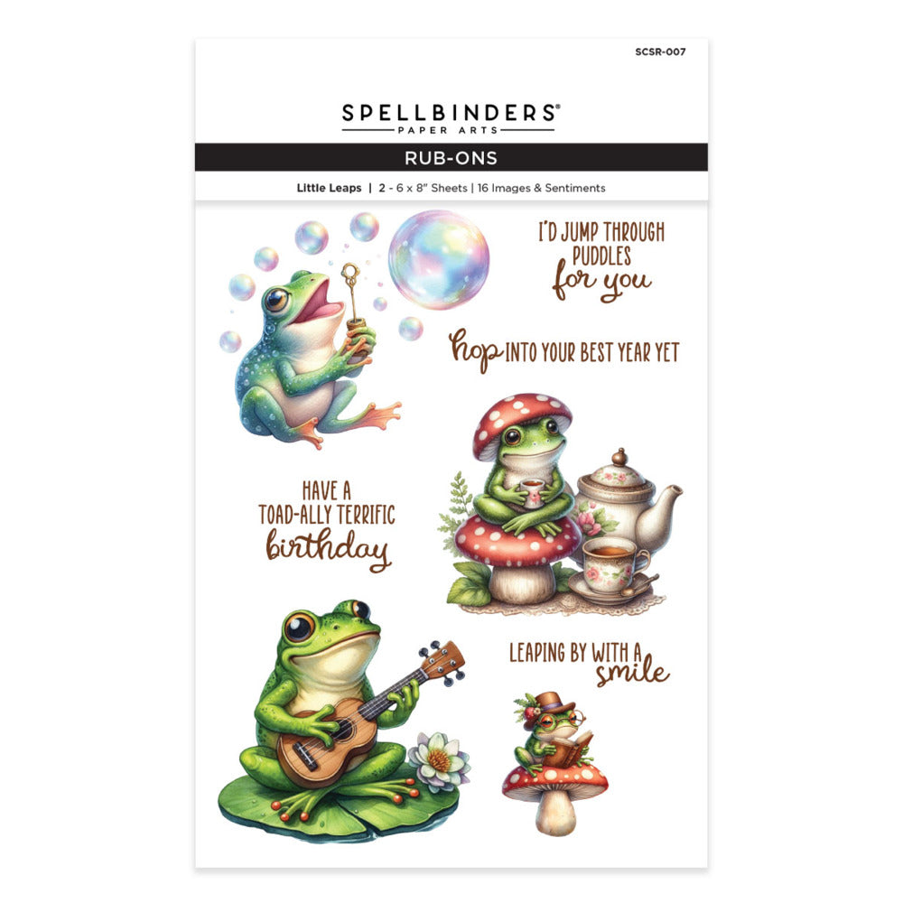 Spellbinders, Rub-on Sheets, Simply Made 2.0 - Little Leaps Pre-order