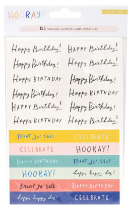 Crate Paper, Hooray! Phrase Stickers