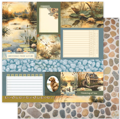 Paper Rose, 12X12 Paper, Lakeside Memories D