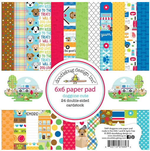 Doodlebug, 6x6 Paper Pad, Doggone Cute