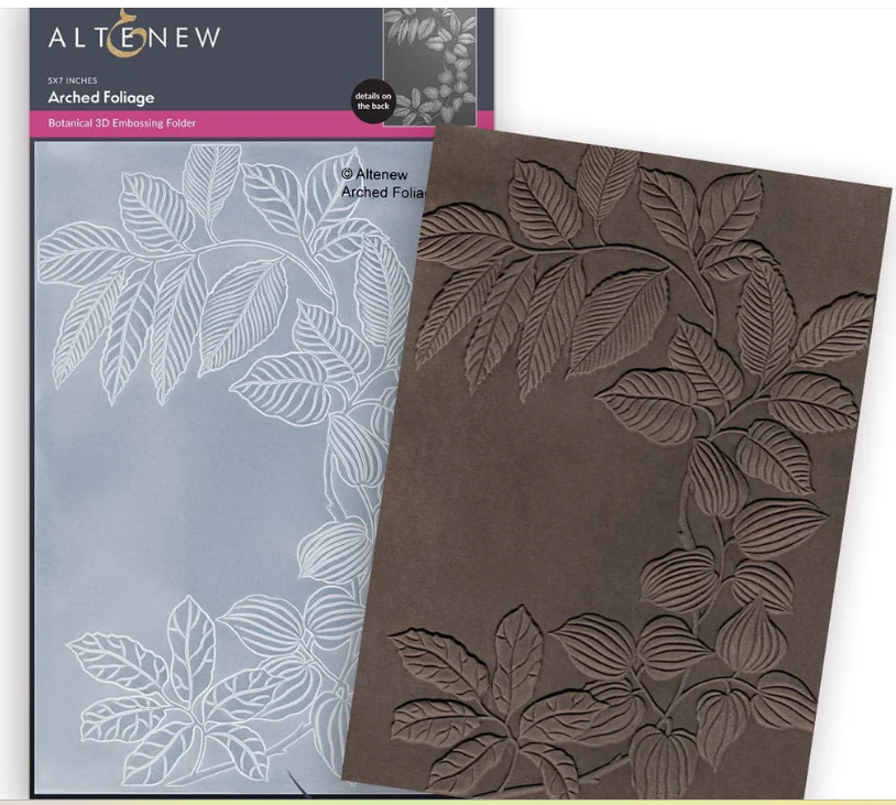 Altenew, 3D Embossing Folder, Arched Foliage