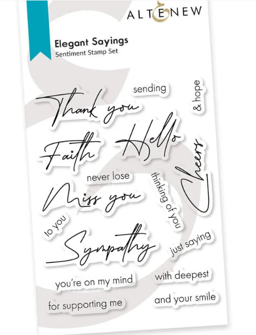 Altenew, Stamp Set, Elegant Sayings