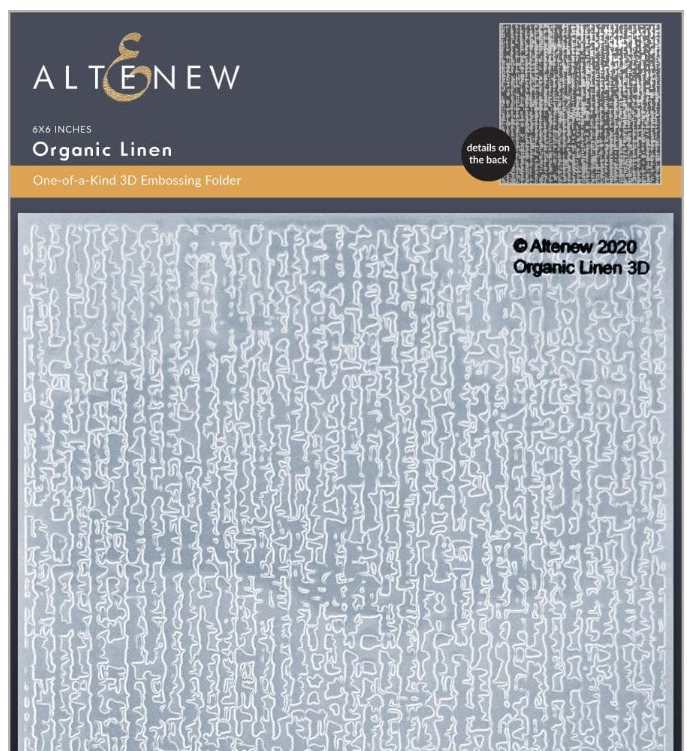 Altenew, 3D Embossing Folder, Organic Linen