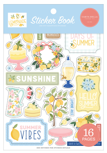 Echo Park, Carta Bella, Sticker Book, Lemonade