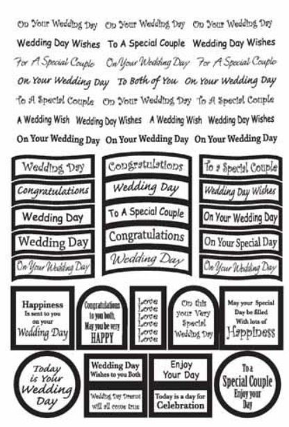 Craft UK, Caption, Wedding Gold Foil