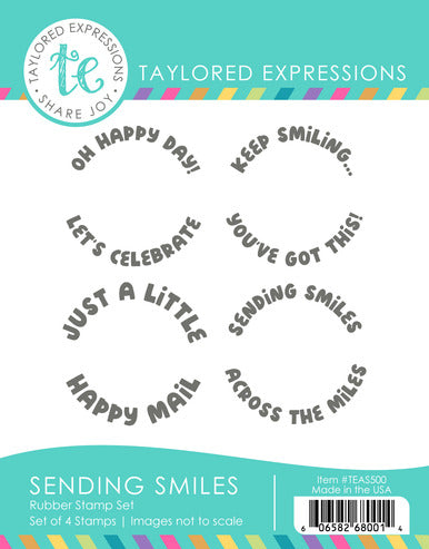 Taylored Expressions,Cling Stamp, Sending Smiles Pre-order