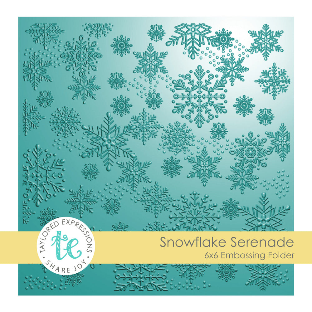 Taylored Expressions, Embossing Folder, Snowflake Serenade Pre-order