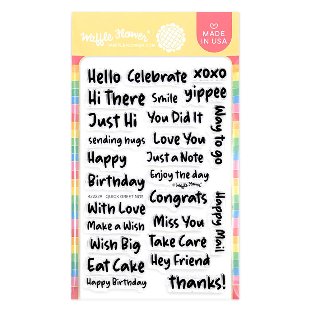 Waffle Flower, Clear Stamp, Quick Greetings Pre-order