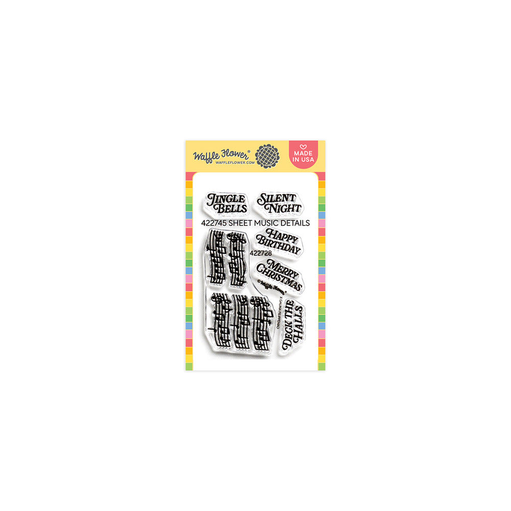Waffle Flower, Clear Stamp, Sheet Music Details Pre-order