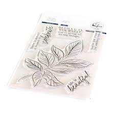 Pinkfresh Studio, Detailed Leaf - Stamp & Die Set