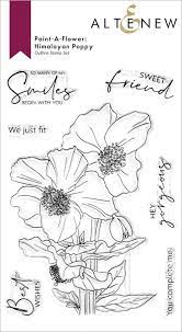 Altenew Stamp - Paint a Flower: Himalayan Poppy