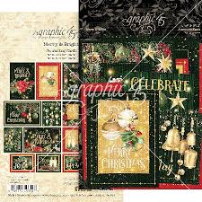 Graphic 45; Merry & Bright; Journaling Cards