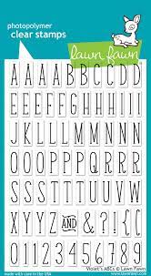 Lawn Fawn, Violet's ABCs, Stamp q