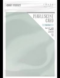 Tonic Pearlescent Cardstock; Pearl White