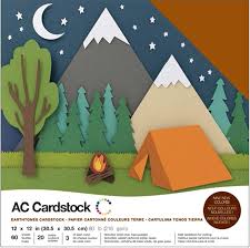 American Crafts, Precision Cardstock, 12x12 - Earthtones