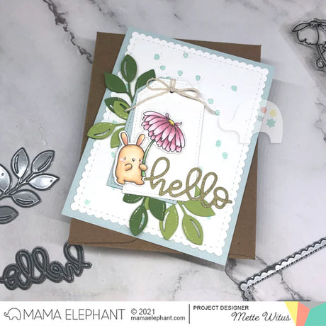 Mama Elephant, Flower Shower Stamp