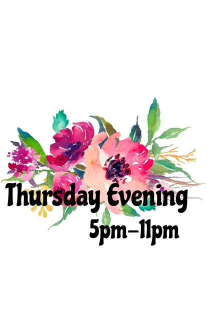 Creative Gathering Thursday Evening Only,  October 2nd 2025, 4-11pm