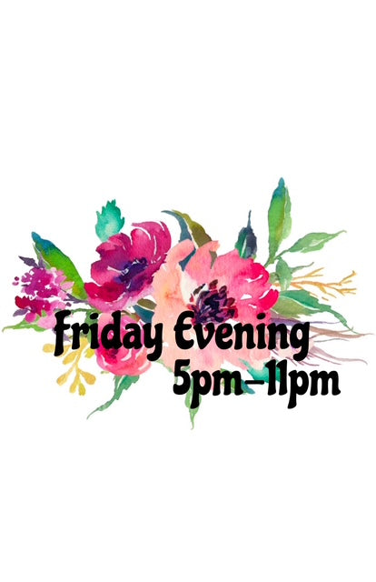 Creative Gathering Friday Evening Only, October 3 - 2025,  5-11pm