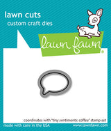 Lawn Fawn, Tiny Sentiments: Coffee  Stamp & Die Cut