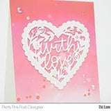 Pretty Pink Posh, With Love Shaker Die Cut