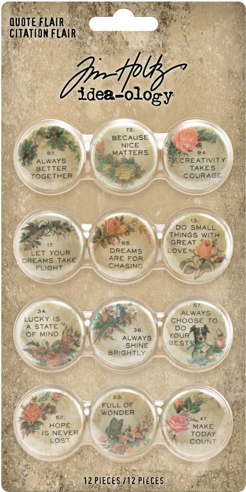 Tim Holtz Ideo-ology Quote Buttons