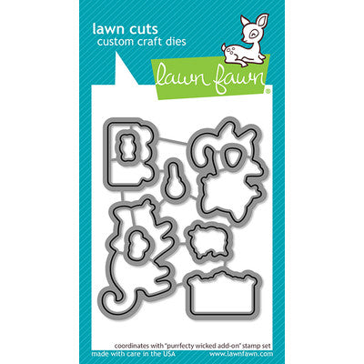 Lawn Fawn, Purrfectly Wicked Add-on Stamp & Die Set