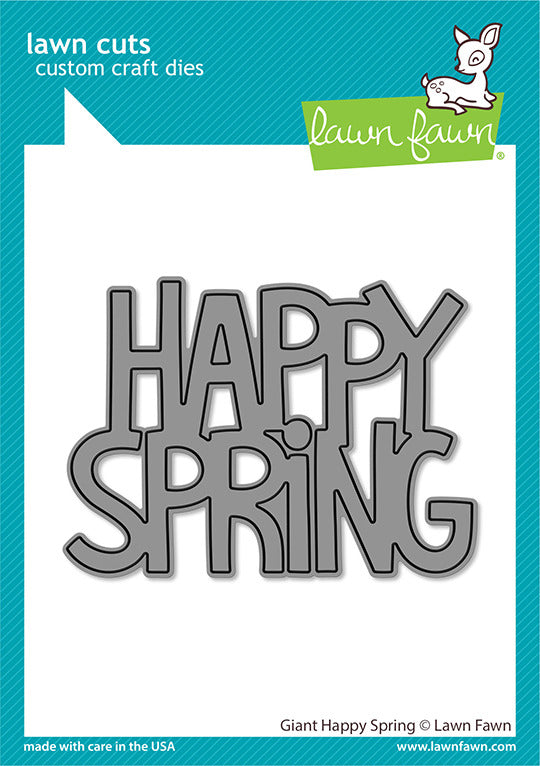 Lawn Fawn, Giant Happy Spring Die Cut