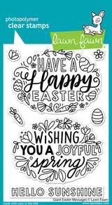 Lawn Fawn, Giant Easter Messages Stamp & Die Cuts