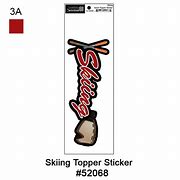 Scrapbook Customs- Topper Sticker - Skiing