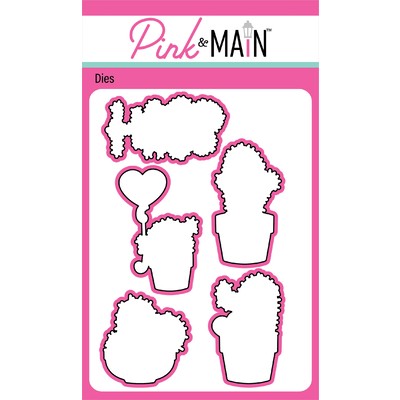 Last Chance:Pink & Main, Prickly Hugs Stamp & Die set