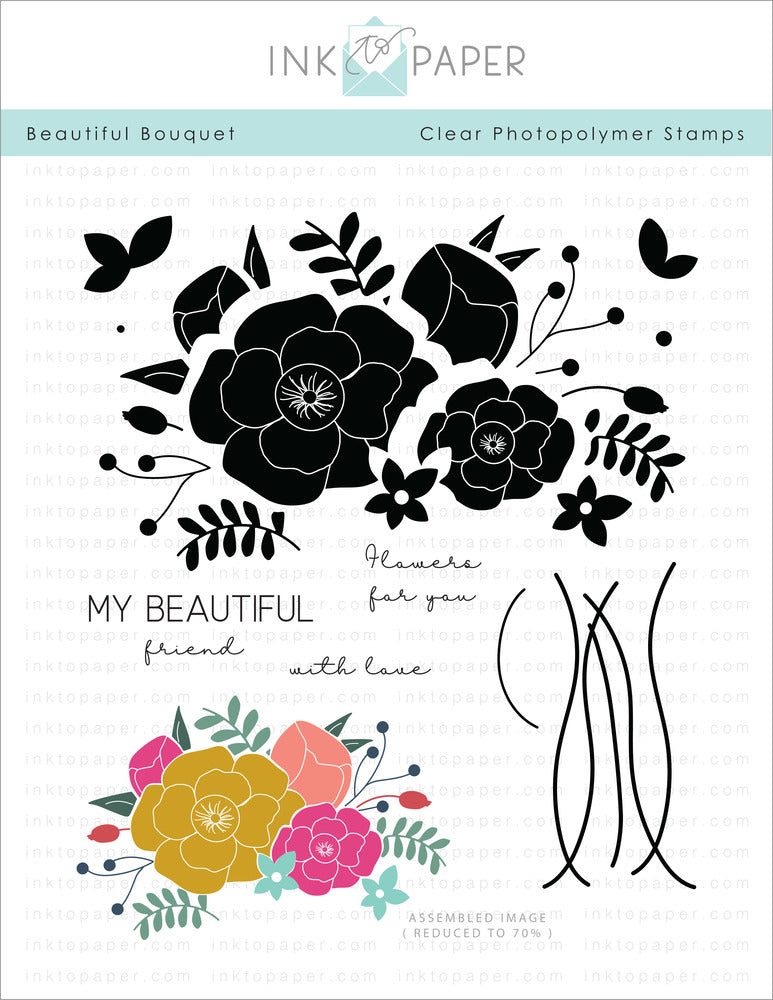 Papertrey Ink Stamp, Beautiful Bouquet