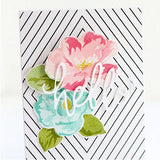 The Stamp Market,  Market Floral Stamp & Die Set