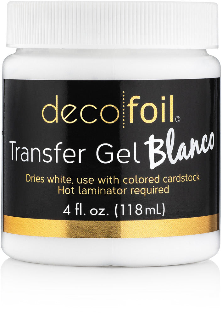 Deco Foil - Transfer Gel, Blanco (4 fl oz)
